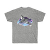 Orca Whale Purple Tribal Art Ink Ultra Cotton Tee Sport Grey / S T-Shirt
