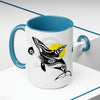 Orca Whale Sun Cute Tribal Ink Art Two-Tone Coffee Mugs 15Oz Mug