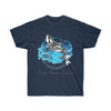 Orca Whale Tribal Blue Splash Ink Art Dark Unisex Ultra Cotton Tee Navy / S T-Shirt
