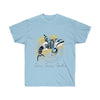 Orca Whale Tribal Blue Yellow Splash Ink Ultra Cotton Tee Light / S T-Shirt