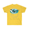 Orca Whale Tribal Doodle Teal Art Ink Ultra Cotton Tee Daisy / S T-Shirt