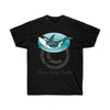 Orca Whale Tribal Doodle Teal Ink Art Dark Unisex Ultra Cotton Tee Black / S T-Shirt