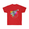 Orca Whale Tribal Rainbow Splash Ink Art Dark Unisex Ultra Cotton Tee Red / S T-Shirt