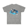 Orca Whale Tribal Rainbow Splash Ink Ultra Cotton Tee Sport Grey / S T-Shirt