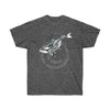 Orca Whale Tribal Tattoo Black Ink Art Dark Unisex Ultra Cotton Tee Heather / S T-Shirt