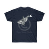 Orca Whale Tribal Tattoo Black Ink Art Dark Unisex Ultra Cotton Tee Navy / S T-Shirt