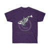 Orca Whale Tribal Tattoo Black Ink Art Dark Unisex Ultra Cotton Tee Purple / S T-Shirt