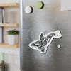 Orca Whale Tribal Tattoo Black Ink Art Die-Cut Magnets Home Decor