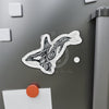 Orca Whale Tribal Tattoo Black Ink Art Die-Cut Magnets Home Decor