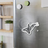 Orca Whale Tribal Tattoo Black Ink Art Die-Cut Magnets Home Decor