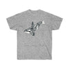 Orca Whale Tribal Tattoo Black Ink Art Ultra Cotton Tee Sport Grey / S T-Shirt
