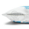 Orca Whale Tribal Tattoo Blue Ink Art Spun Polyester Square Pillow Case Home Decor