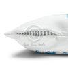 Orca Whale Tribal Tattoo Blue Ink Art Spun Polyester Square Pillow Case Home Decor