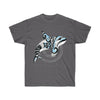 Orca Whale Tribal Tattoo Doodle Blue Black Ink Art Dark Unisex Ultra Cotton Tee Charcoal / S T-Shirt