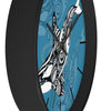 Orca Whale Tribal Tattoo Indigo Blue Ink Art Wall Clock Home Decor