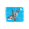 Orca Whale Tribal Tattoo Ink Blue Art Ceramic Photo Tile Home Decor