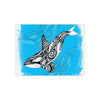 Orca Whale Tribal Tattoo Ink Blue Art Ceramic Photo Tile Home Decor