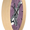 Orca Whale Tribal Tattoo Mauve Purple Ink Art Wall Clock Home Decor