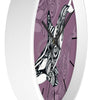 Orca Whale Tribal Tattoo Mauve Purple Ink Art Wall Clock Home Decor