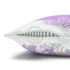 Orca Whale Tribal Tattoo Purple Ink Art Spun Polyester Square Pillow Case Home Decor