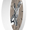 Orca Whale Tribal Tattoo Taupe Ink Art Wall Clock Home Decor