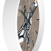 Orca Whale Tribal Tattoo Taupe Ink Art Wall Clock Home Decor