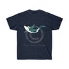 Orca Whale Tribal Tattoo Teal Breach Ink Art Dark Unisex Ultra Cotton Tee Navy / S T-Shirt