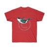 Orca Whale Tribal Tattoo Teal Breach Ink Art Dark Unisex Ultra Cotton Tee Red / S T-Shirt