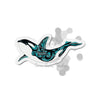 Orca Whale Tribal Tattoo Teal Breach Ink Art Die-Cut Magnets 4 X / 1 Pc Home Decor