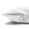 Orca Whale Tribal Tattoo White Black Ink Art Spun Polyester Square Pillow Case Home Decor