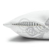 Orca Whale Tribal Tattoo White Black Ink Art Spun Polyester Square Pillow Case Home Decor
