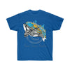 Orca Whale Yellow Blue Dreams Ink Art Dark Unisex Ultra Cotton Tee Royal / S T-Shirt