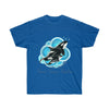 Orca Whales Blue Circles Ink Art Dark Unisex Ultra Cotton Tee Royal / S T-Shirt