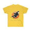 Orca Whales Orange Yellow Sun Ink Art Ultra Cotton Tee Daisy / S T-Shirt