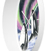 Orca Whales Pod Aurora Borealis Watercolor Art Wall Clock Home Decor