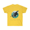 Orca Whales Teal Sun Art Ink Ultra Cotton Tee Daisy / S T-Shirt