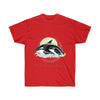 Orca Whales Waves Sun Ink Art Dark Unisex Ultra Cotton Tee Red / S T-Shirt