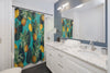 Pineapples And Lemons Aquamarine Shower Curtain Home Decor
