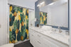 Pineapples And Lemons Beige Shower Curtain Home Decor