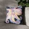 Rainbow Octopus Kraken Tentacles Ink Black Art Spun Polyester Square Pillow Case 14 × Home Decor
