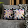 Rainbow Octopus Kraken Tentacles Ink Black Art Spun Polyester Square Pillow Case Home Decor