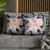 Rainbow Octopus Kraken Tentacles Ink Black Art Spun Polyester Square Pillow Case Home Decor