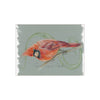 Red Cardinal Bird Colored Pencil Art Ceramic Photo Tile 6 × 8 / Matte Home Decor