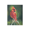 Red Cardinal Bird Oil Painting Fine Art Ceramic Photo Tile Home Decor