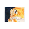 Red Fox And The Stars Watercolor Art Ceramic Photo Tile 6 × 8 / Matte Home Decor