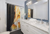 Red Fox Galaxy Stars Watercolor Shower Curtains Home Decor