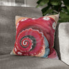 Red Octopus Kraken Tentacles Acrylic Art Spun Polyester Square Pillow Case 16 × Home Decor