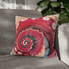 Red Octopus Kraken Tentacles Acrylic Art Spun Polyester Square Pillow Case 18 × Home Decor