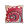 Red Octopus Kraken Tentacles Acrylic Art Spun Polyester Square Pillow Case Home Decor