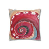 Red Octopus Kraken Tentacles Acrylic Art Spun Polyester Square Pillow Case Home Decor